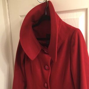 SALE Via by Victoria Secret Red Wool Coat